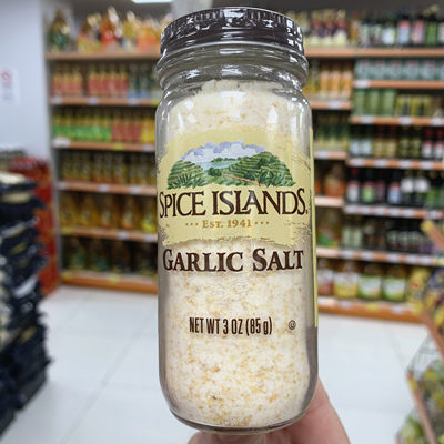 现货 SPICE ISLANDS香料岛GARLIC SALT蒜盐85g 进口中西餐调味料