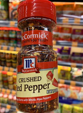 香港代购美国McCormick味好美 CRUSHED Red Pepper红辣椒碎42g