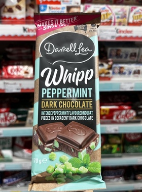 香港代购 进口Darrell Lea薄荷黑朱古力170g解馋休闲巧克力零食