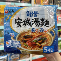 现货 韩国进口 NONG SHIM农心 安城汤面 海鲜味112gx5包装 方便面