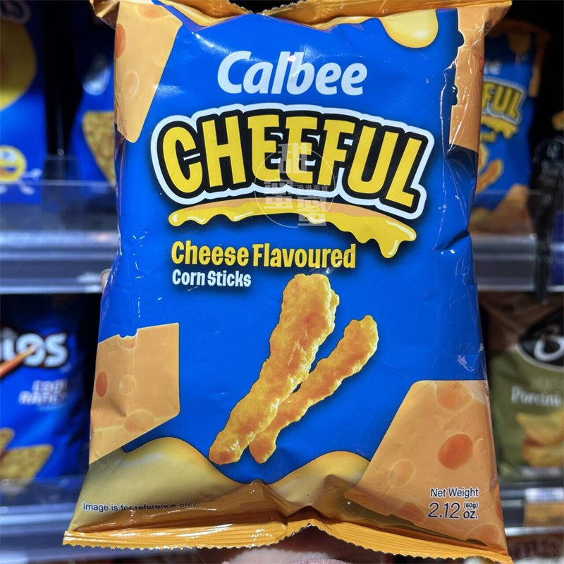 香港代购 进口 CALBEE 卡乐B 芝士味粟米条60g 休闲膨化食品