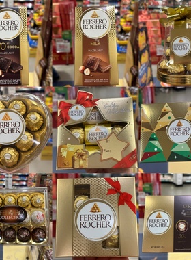 香港代购 意大利FERRERO ROCHER费列罗金沙朱古力/圣诞节限定