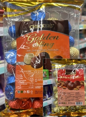 香港代购 马来西亚进口Checkers杏仁巧克力/杂锦巧克力500g零食