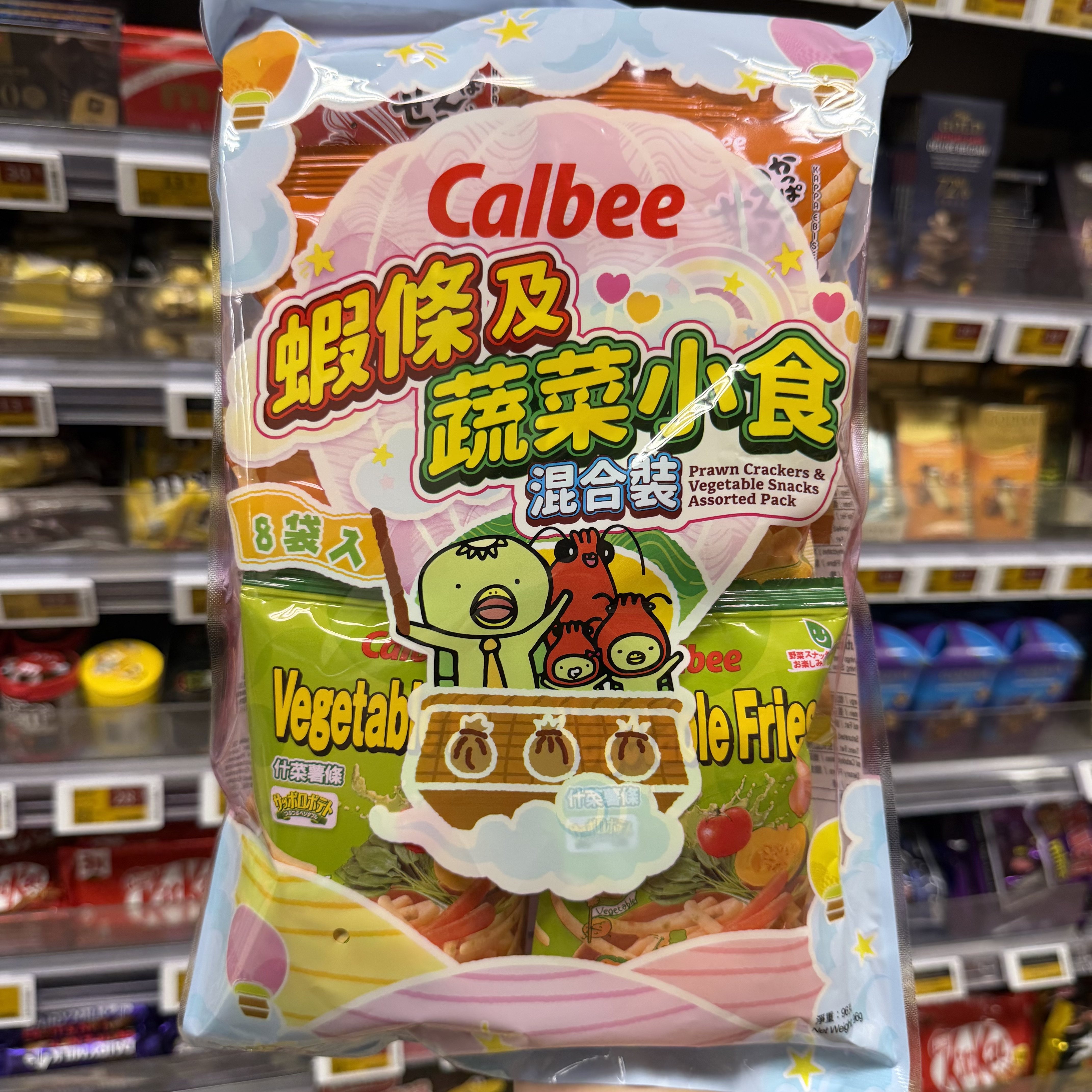 卡乐比虾条及蔬菜小食混合装96g