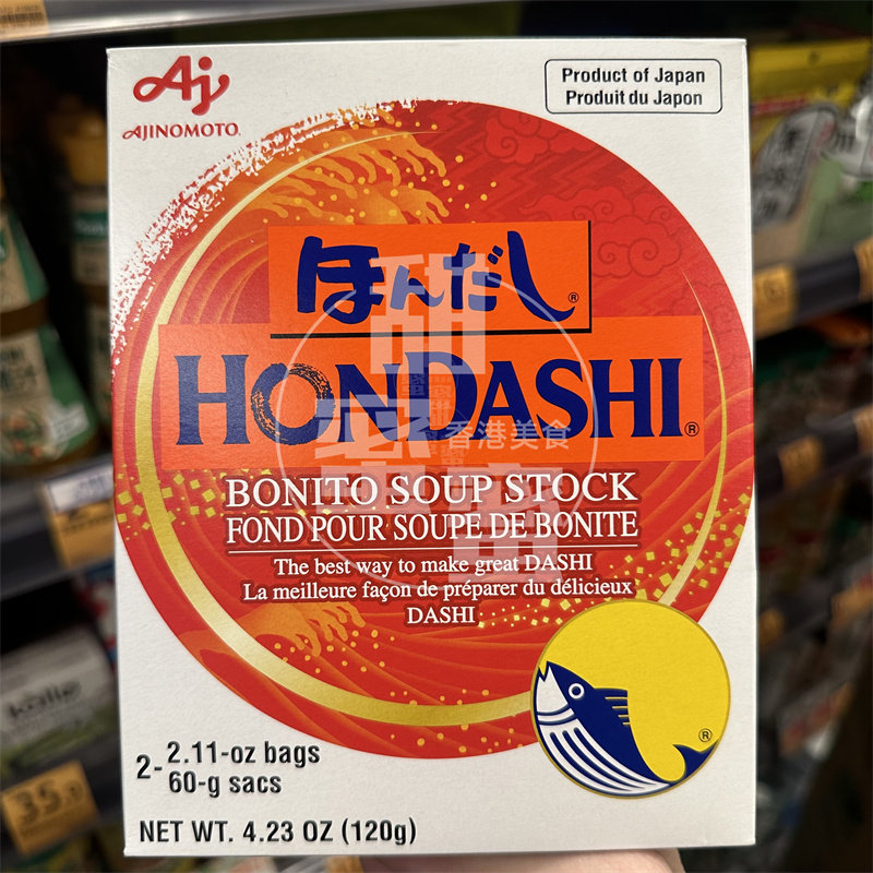香港代购 进口 味之素鲣鱼粉木鱼素柴鱼粉海鲜风味调味料提鲜120g