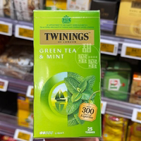 现货 香港代购 英国进口Twinings川宁薄荷绿茶清凉茶包盒装25包