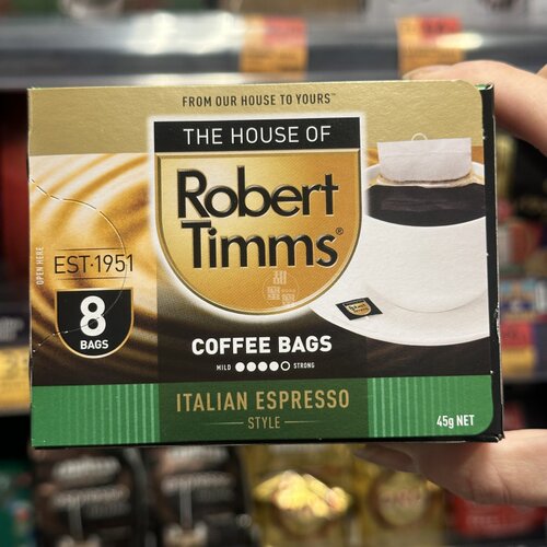 香港代购Robert Timms无糖速溶袋泡黑咖啡阿拉比卡豆滤袋咖啡茶包