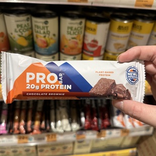 香港代购 进口 PRO BAR朱克力布朗尼味素食蛋白棒70g便携代餐棒