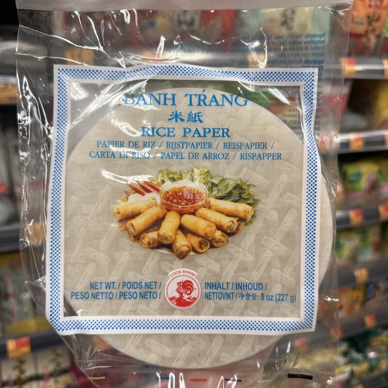 香港代购 COCK越南春卷皮低脂透明薄饼米皮卷老式春卷水晶春饼