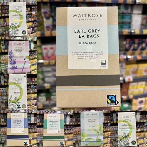 WAITROSE伯爵茶包/有机薄荷茶包