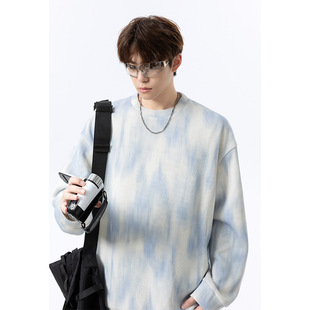 智快鱼曼哈顿港仔文艺男店铺法国公鸡男装2026新款痞帅单农卫衣男