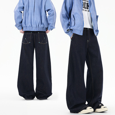 智快鱼潮流前线男装官方旗舰店增致杰氏一族小魔怪btboy牛仔裤男A