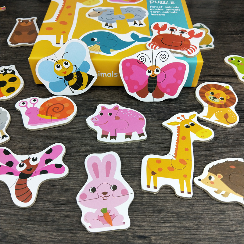 儿童大块配对拼图婴幼岁宝宝男孩