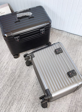小型铝框上翻盖登机拉杆箱