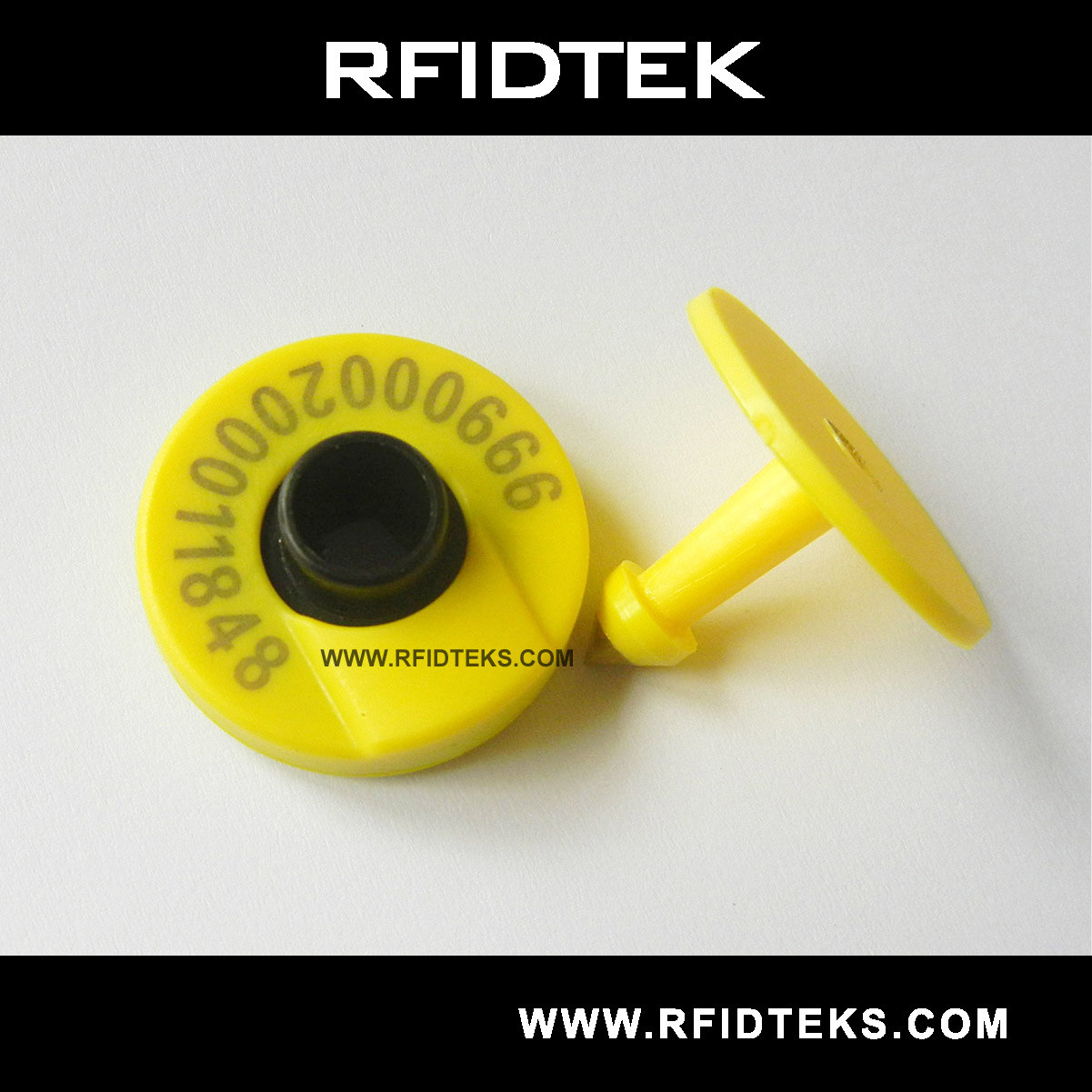 AET02 射频电子猪牛羊耳标 FDX-B IS11784/85 可读写EM4305芯片