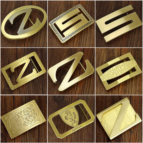 纯铜皮带扣纯黄铜扣头