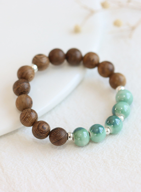 国风陶瓷手串木珠新中式手链