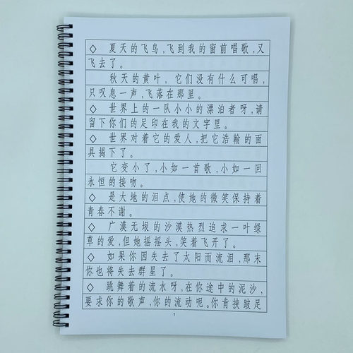 （定制字帖）长仿宋体飞鸟集