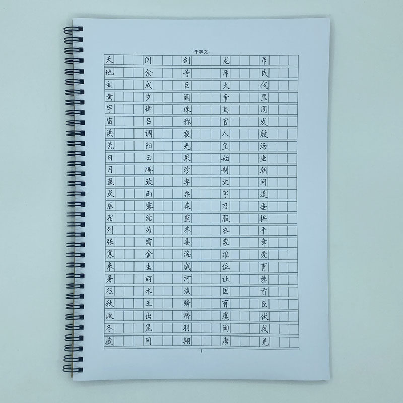 (定制字帖)作文格临写千字文