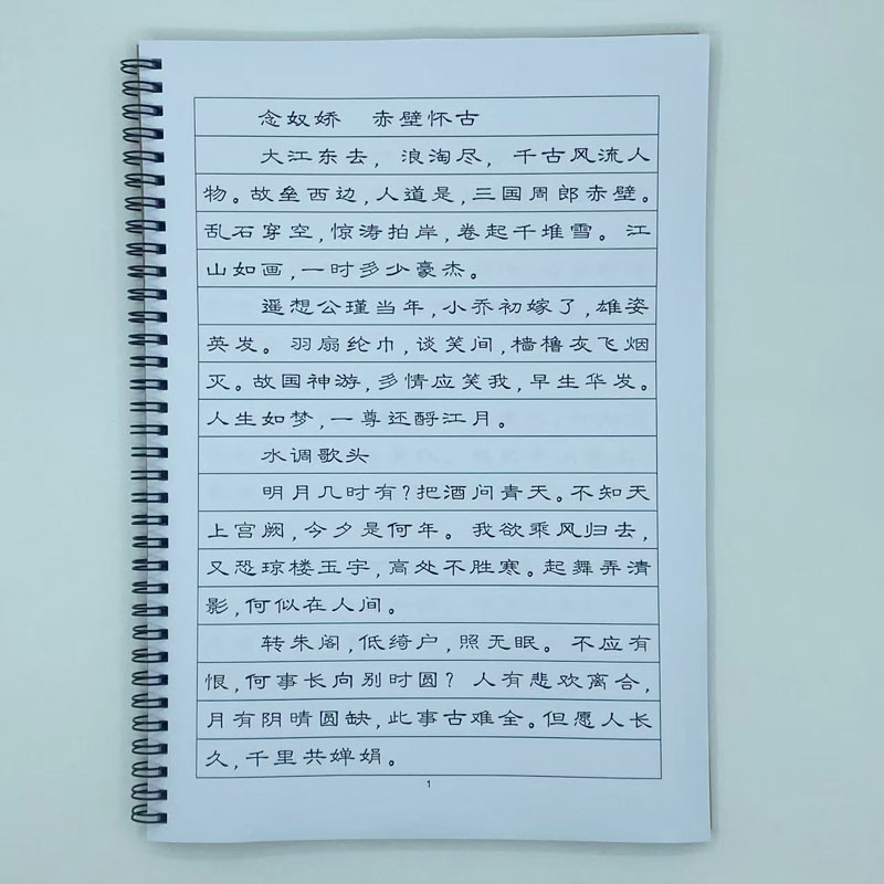 (定制字帖）隶书苏轼词选
