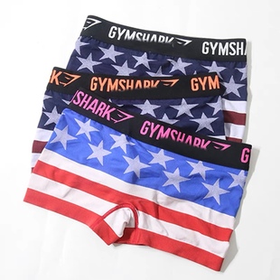 GYMSHARK好穿弹性STAR内裤 男运动欧美舒适平角四角裤