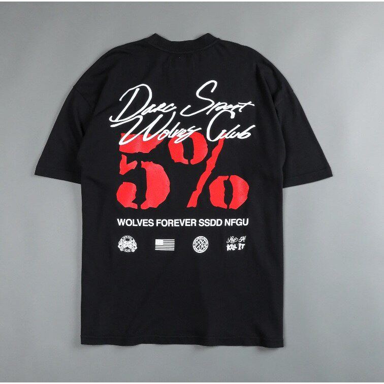 DARCSPORT狼头5%巨臂哥联名短袖