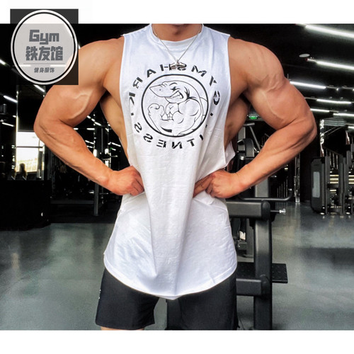 GYMSHARK LEGACY大鲨鱼坎肩男运动健身宽松舒适透气弹性棉质背心