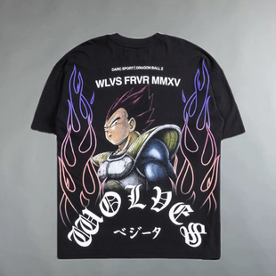 DARCSPORT狼头龙珠短袖比克贝吉塔男美式运动休闲宽松印花棉质t恤
