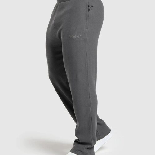 重磅宽松GYMSHARK华夫格直筒长裤