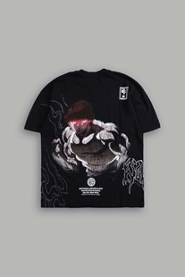 超帅DARCSPORT狼头范马勇次郎短袖 运动健身休闲宽松棉t恤 男女美式