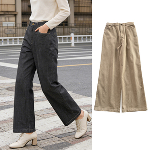 纯色女士春季 女士直筒裤 新款 K265 女士长裤 女裤 通勤休闲裤 日系春季