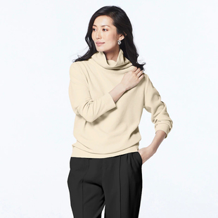 T恤打底衫 日系秋季 针织衫 女士舒适高领长袖 T129 新款