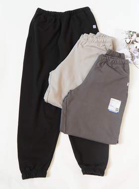 纯棉裤子高克重厚实卫裤男款休闲裤运动裤男士裤子大码长裤K228