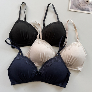 通用海绵垫N218 可拆卸肩带日系女士文胸无钢圈内衣聚拢三角杯四季