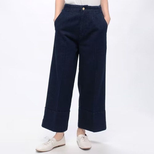 日系贵货阔腿裤九分裤显瘦牛仔裤