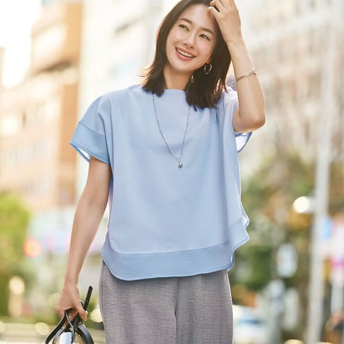 宽松防汗渍纯棉女士短袖T恤上衣