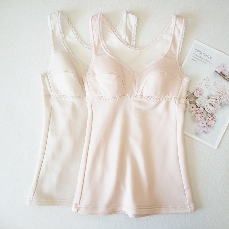 日系内搭文胸背心保暖女加绒内衣