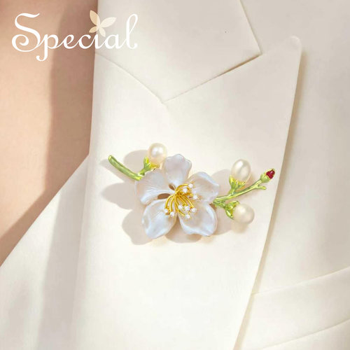 SPECIAL淡水珍珠森系胸针胸花女