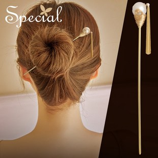SPECIAL巴洛克淡水珍珠复古流苏显瘦发饰头饰发簪女手工2026礼物