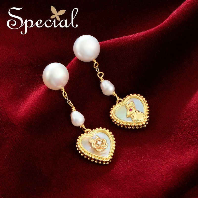 SPECIAL复古小众设计感珍珠耳钉流苏耳环小兔子耳饰女2026年新款,饰品/流行首饰/时尚饰品新,耳环,淘宝优惠券,粉丝福利购,淘宝优惠卷