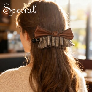 SPECIAL复古欧美风抓夹棕色发饰轻奢头饰发夹发卡配饰2026年新款
