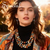 SPECIAL复古个性 设计小众多层叠戴项链颈链锁骨链女手工2026礼物