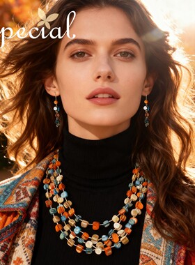 SPECIAL复古个性设计小众多层叠戴项链颈链锁骨链女手工2026礼物