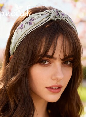 SPECIAL森系个性手工发箍发饰刺绣气质设计感送礼2026新款潮礼物