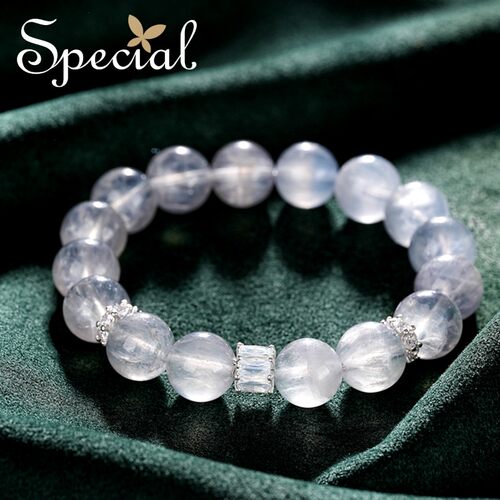 SPECIAL欧美个性萤石弹力手链