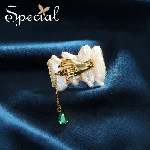 special轻奢淡水珍珠女胸针别针