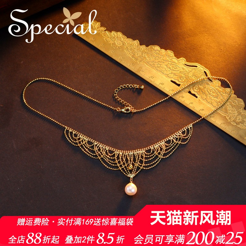 SPECIAL淡水珍珠项链锁骨链