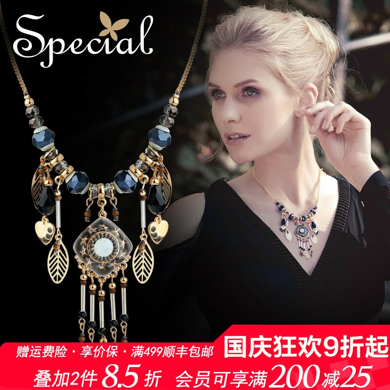 special显瘦复古女款项链锁骨链