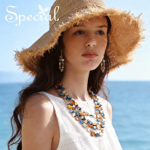 special复古个性女多层手工项链