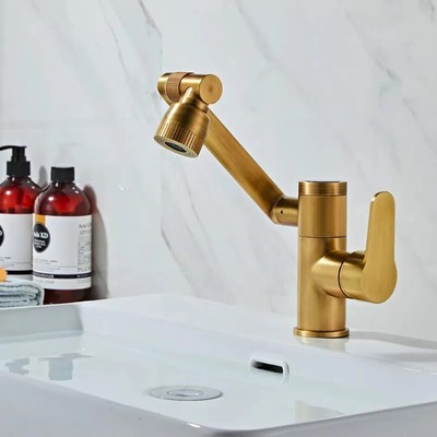 含沐立式铜数显旋转新款单孔安装